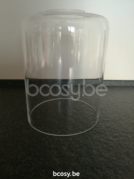 Marckdael lampekap Cilindrische Glas Helder Marckdael GLAS CYLINDER KLEIN HELDER GLASS-CYL-CLEAR-SMALL Samples helder lampekap H 15cm VVD VD.