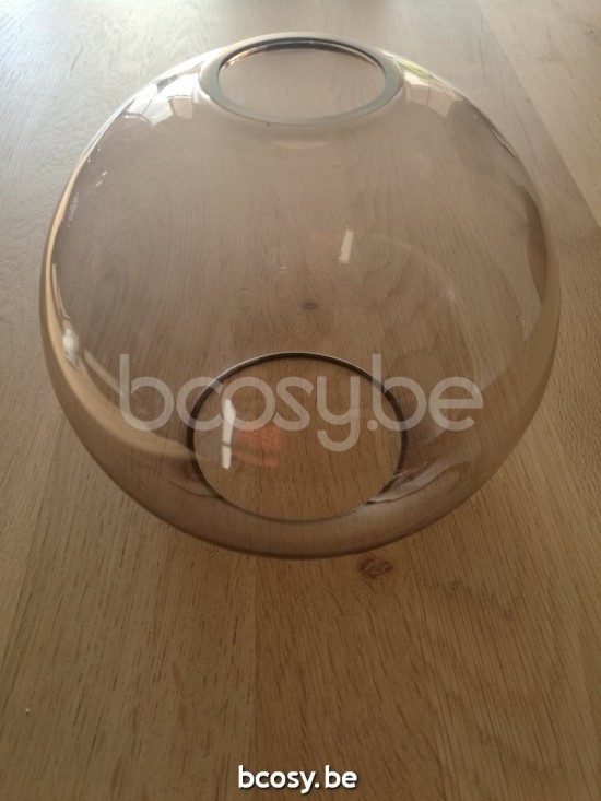 Marckdael lampekap Glasbol Topaz Cognac Marckdael GLAS BOL KLEIN TOPAZ GLASS-GLOBE-TOPAZ-SMALL Samples topaas lampekap H 16cm VVD VDV Verlic.