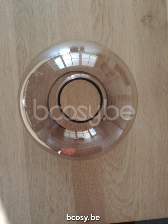 Marckdael VVD Glasbol Topaz Cognac GLASS-GLOBE-TOPAZ-SMALL topaas lampekap VVD VDV Verlichting van Dijck Dyck Markdaal.