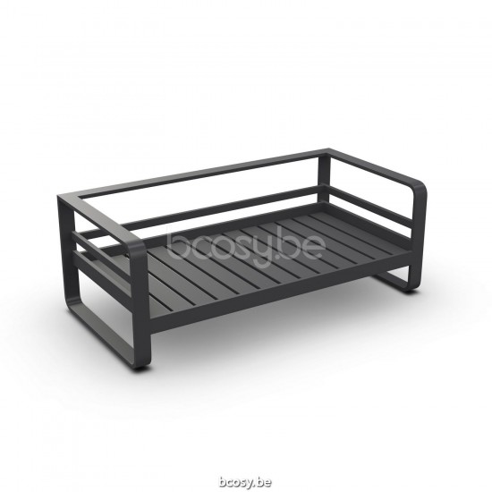 Jati Kebon Reno Sofa 2-Sitzer Aluminium anthrazit matt.