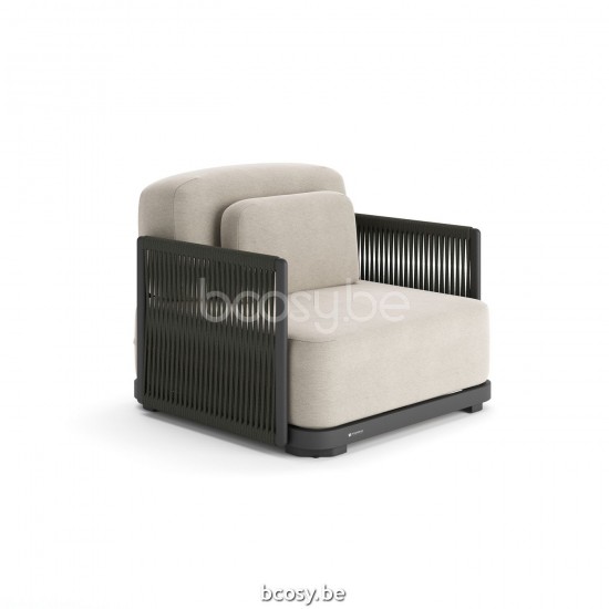 Jati Kebon Durbuy Canapé 1 place Aluminium anthracite mat.