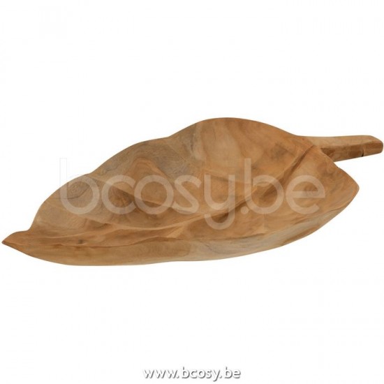 plats Jolipa J Line Jline Plat Feuille Tek Naturel Small