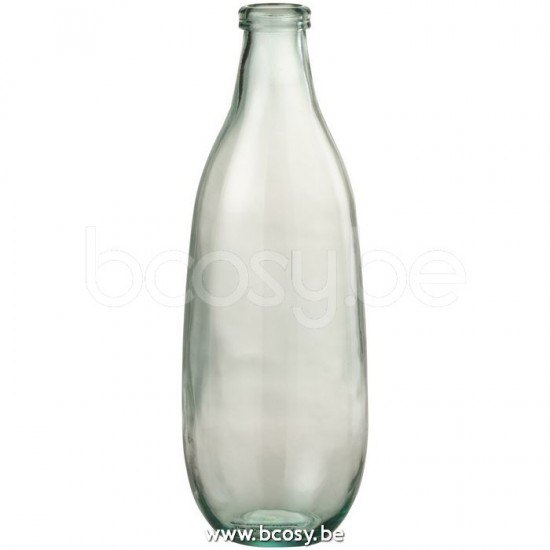 J Line Jline Vaas Fles Glas Transparant