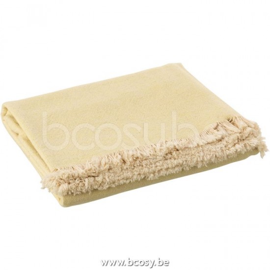 J Line Jline Plaid Oneffen Katoen Geel Beige