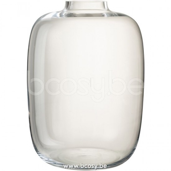 J Line Jline Vaas Cleo Glas Transparant Large