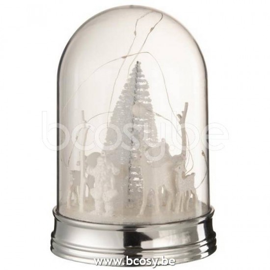 J Line Jline Bell Jar Christmas Led Acrylic White Large glass bells