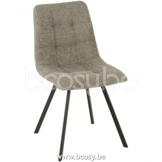 J Line Jline Chair Babette Textile Metal Grey Silla Babette Textil Metal Gris