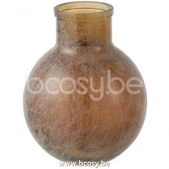 vases Jolipa J Line Jline Vase Verre Marron Wash