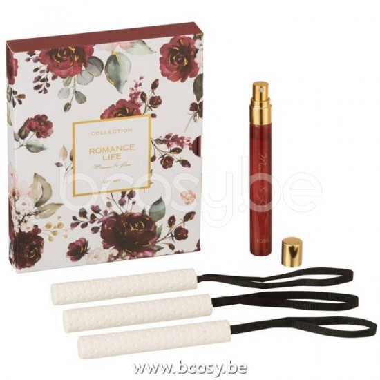 J Line Jline Box 3 Scented Hanger Romance Life Mimosa Rosa scent diffusers