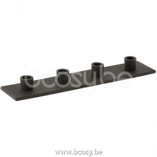 J Line Jline Jolipa 17225 Kandelaar 4Delig Metaal Mat Zwart