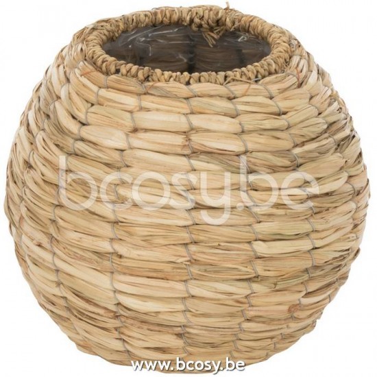 vases Jolipa J Line Jline Vase Yumi Boule Paille Naturel Small