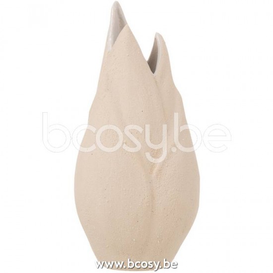 vases Jolipa J Line Jline Vase Sable Ceramique Beige Small