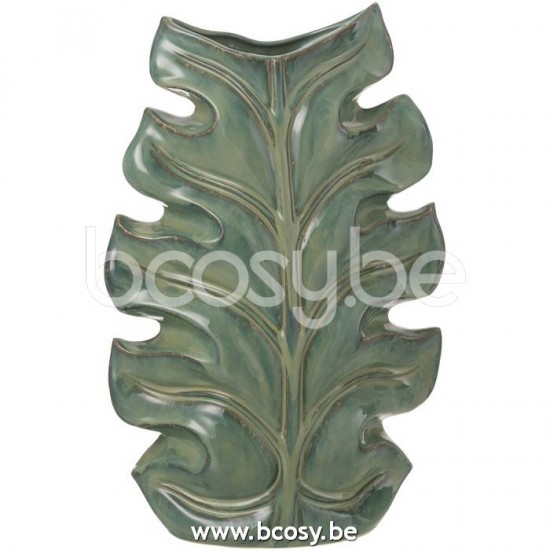 J Line Jline Jolipa 23031 Vaas Poseidon Keramiek Groen Medium