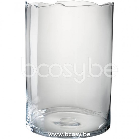 lanternes photophores Jolipa J Line Jline Photophore Bord Irregulier Verre Transparent Long