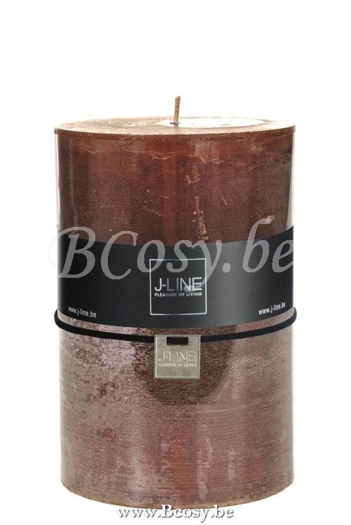 J Line Jline Cilinderkaars Bruin Xl 120U