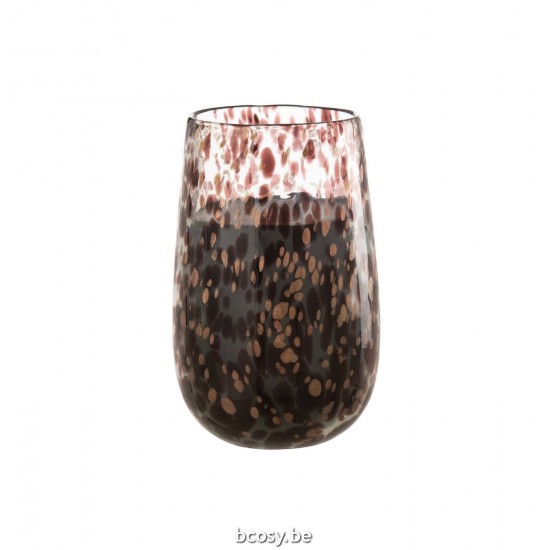 J Line Scented Candle Mia Black Mix Glass Large 230H scented candles.