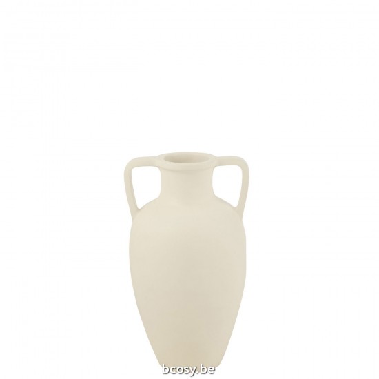 J Line amphores cruches avec 2 anses Jolipa Vase 2 Anses Terracotta Small.