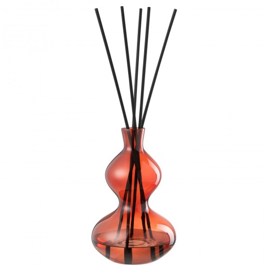 Jline Geurolie Olive Frank Incense Glas Rood Large.