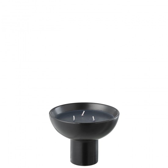 J Line bougies parfumées Jolipa Bougie Parfumee Ceramique Tasse Noir Small 12H.