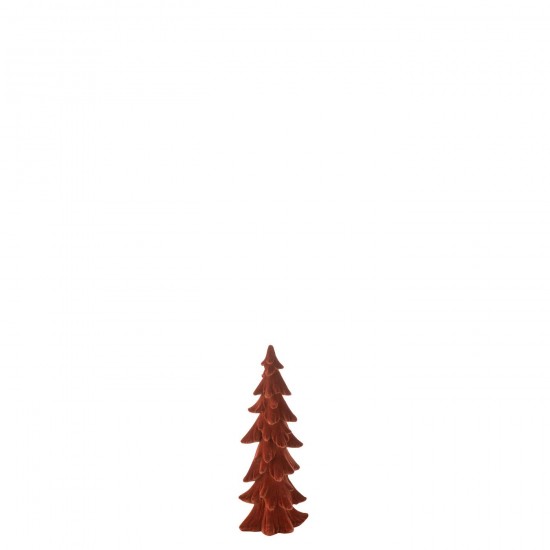 J Line arbres sapins de noel sur pied Jolipa Sapin Resine Velours Bordeau Small.
