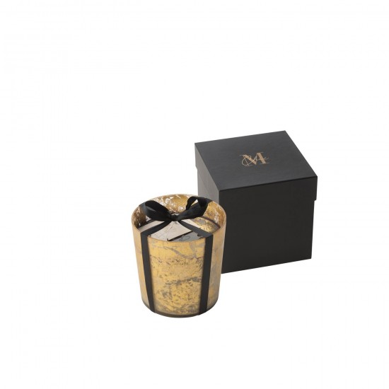Jline Duftkerze M Chic Glas Gold Schwarz Medium 80Stunden aroma kerzen.