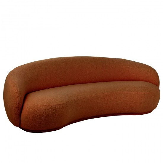 J Line fauteuils Jolipa Sofa Neige Bois De Peuplier Mousse Orange.