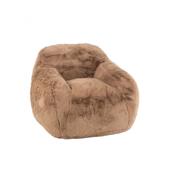 J Line Sofa Cutie Poliestere Taupe Small Sofa Cutie Poliester Topo Small.