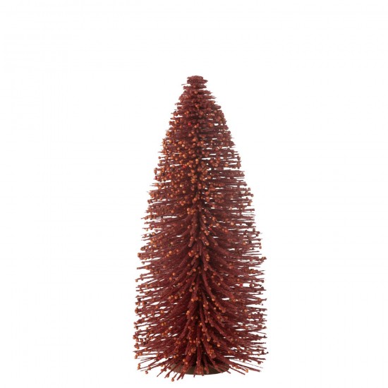 Jline Kerstboom Decoratief Bessen Plastiek Rood Large.