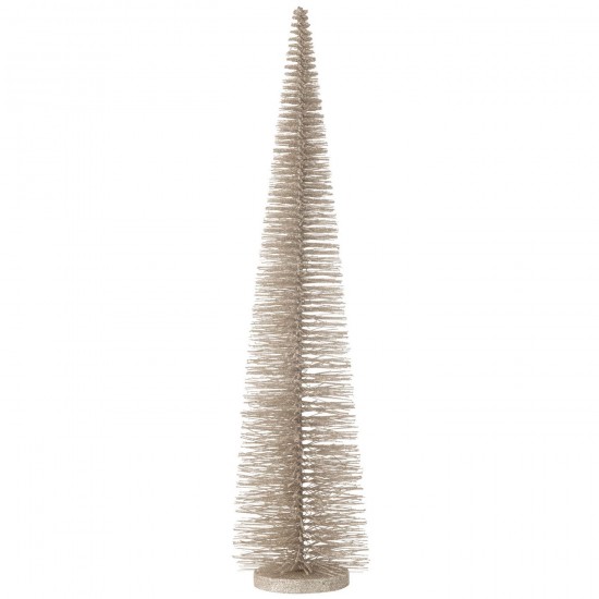 Jline Kerstboom Decoratief Glitter Plastie Greige Large.