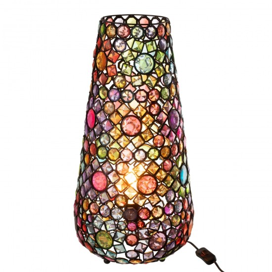 J Line Table Lamp Long Iron Synthetic Mix Large Table Lights.