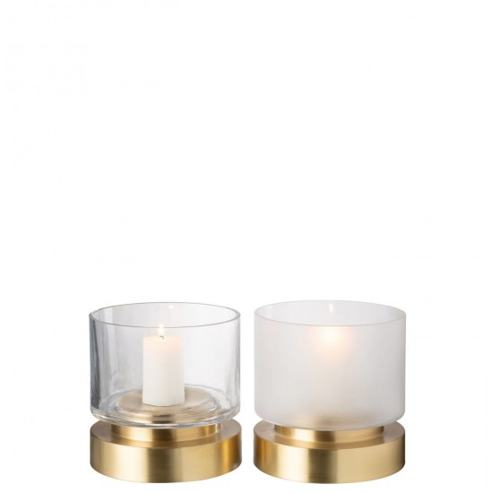 J Line Candleholder Vase Pia Glass Copper Transparent Gold Small Assortment Of 2 large vases Tall vases High vases.
