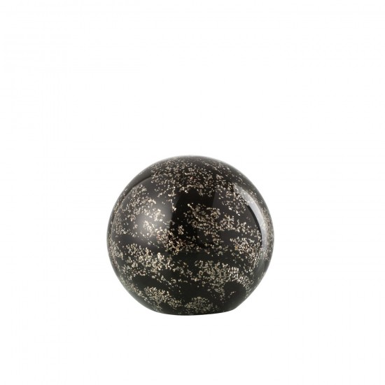 Jline Presse Papier Stardus Glas Goud Zwart Large.