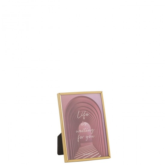 Jline Fotokader Tracy Metaal Goud Mat Medium.