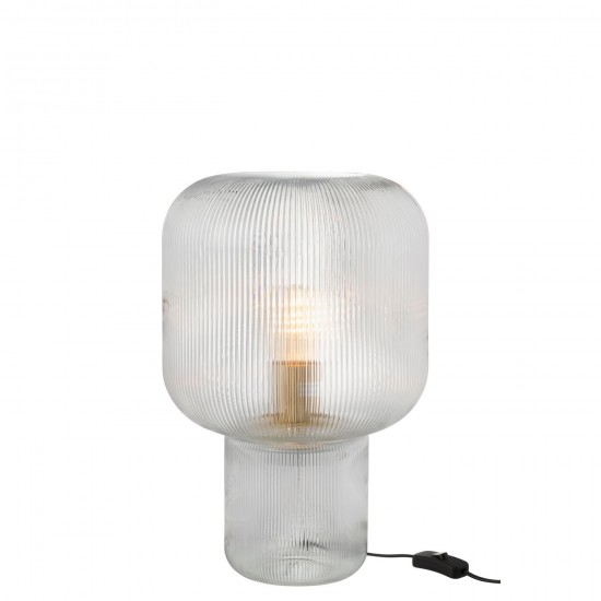J Line Table Lamp Glass Transparent Table Lights.