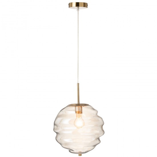 J Line Hanging Lamp Honeycomb Glass Light Cognac Suspensions pendant lights Suspended Overhead Lights Lamps.