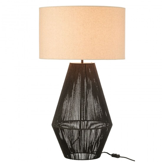 J Line Table Lamp Striing Metal Paper Black Table Lights.