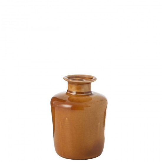 J Line vases Jolipa Vase Nova Porcelaine Moutarde Small.