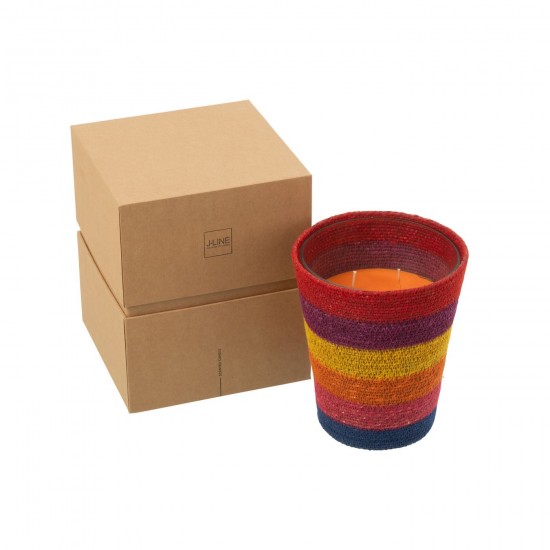 Jline Duftkerze Korb Wachs Beige Mix Large 75 Stunden aroma kerzen.