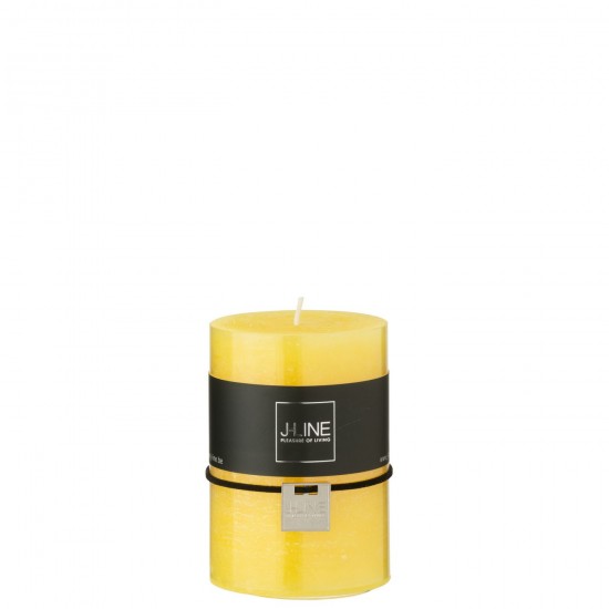 J Line bougies Jolipa Bougie Cylindrique Jaune Medium 39H.