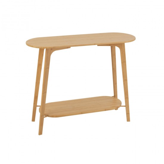 J Line Console Quadrato Bambu Naturale Console Square Bamboo Natural.
