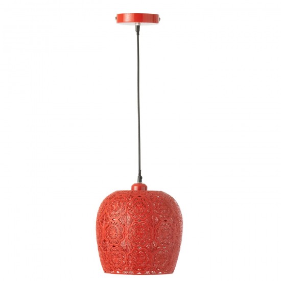 J Line Hanging Lamp Alive Metal Red Suspensions pendant lights Suspended Overhead Lights Lamps.