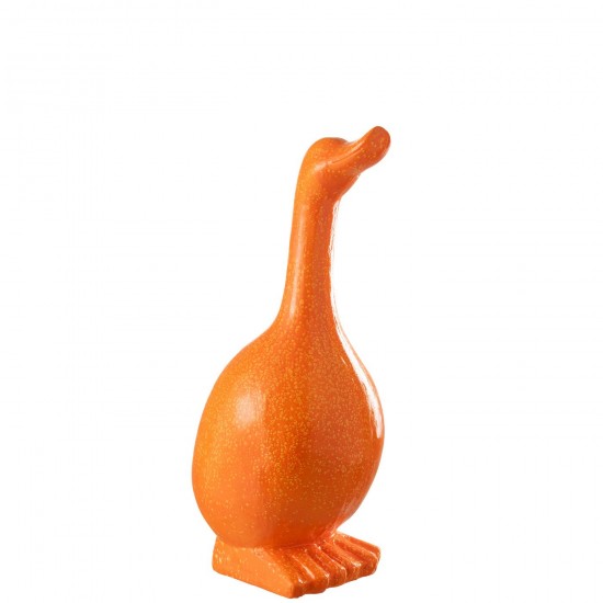 J Line animal animaux statuettes Jolipa Oie Exterieur Mgo Orange.