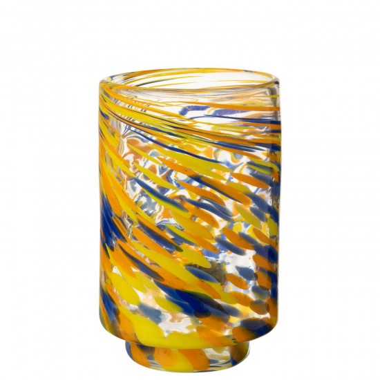 J Line Vaso Arun Vetro Mix Large Jarrón Arun Vidrio Mix L.