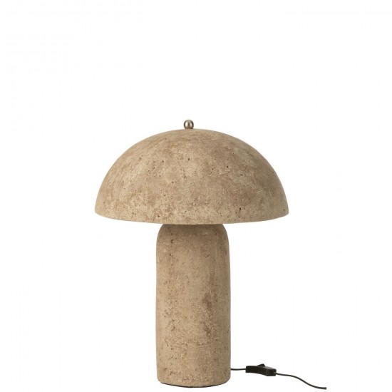 J Line Table Lamp Mushroom Paper Mache Begie Table Lights.