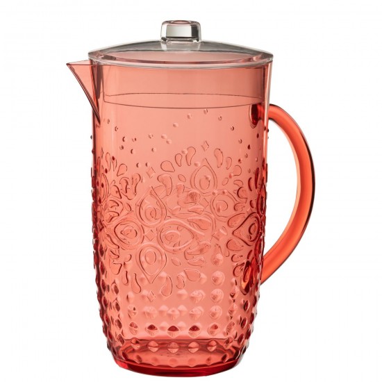 J Line Pitcher Plastic Red decanters Jugs.
