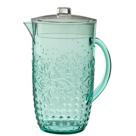 J Line Pitcher Plastic Aqua Blue decanters Jugs.