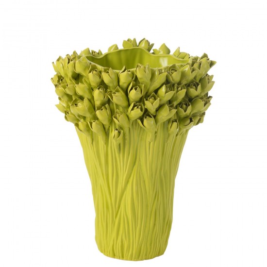 Jline Vaas Ambrosia Keramiek Groen Large.