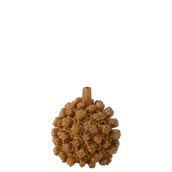 J Line vases Jolipa Vase Saki Ceramique Jaune Small.