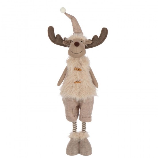 J Line Moose Telescopic Fur Polyester Ecru fantasy pictures.
