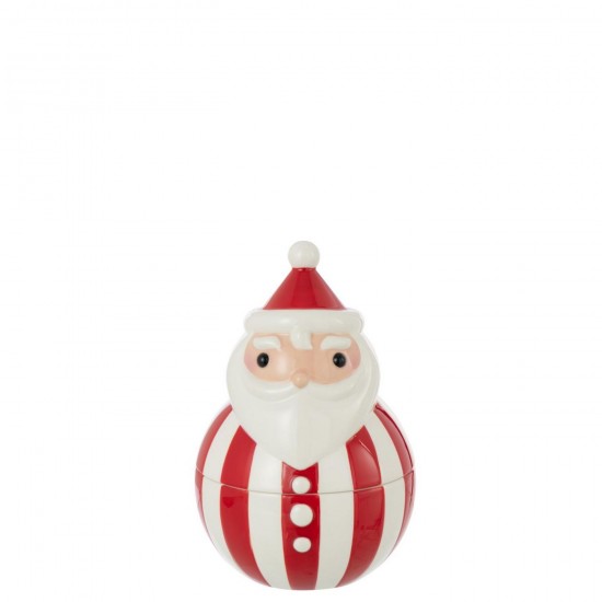 Jline Schüssel Deckel Weihnachtsmann Dolomit Weihnachtsrot Weiß Large schale.